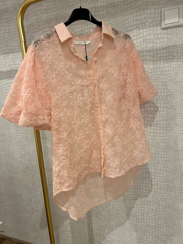 Roze flower blouse