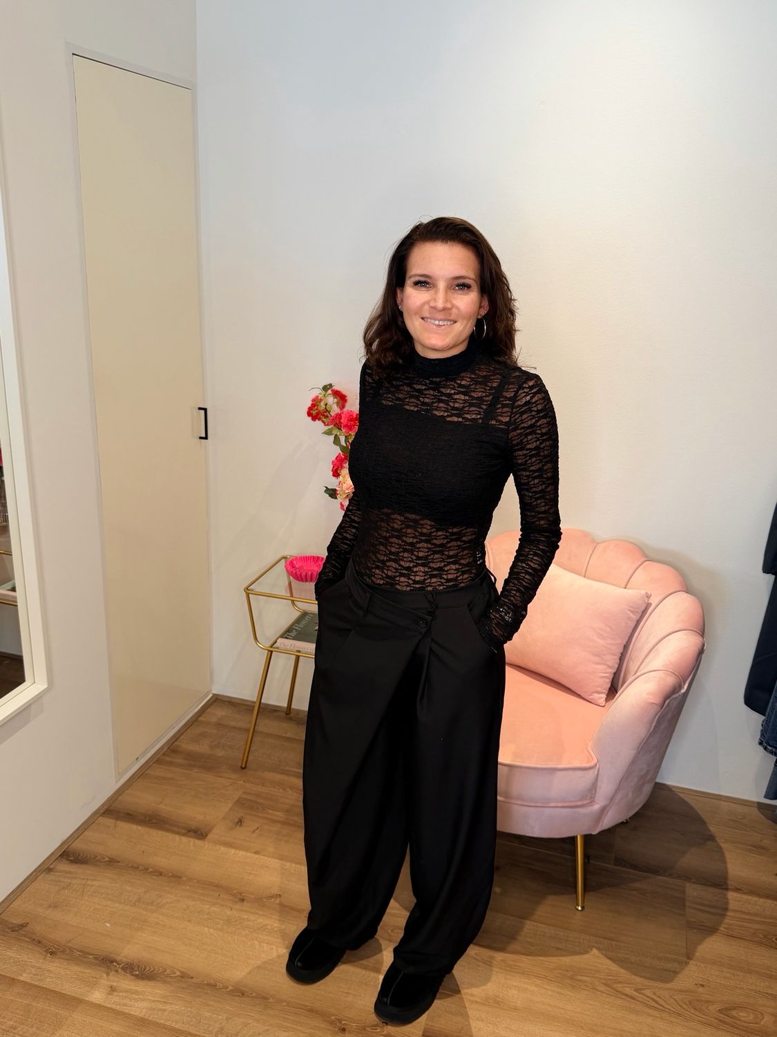 Fancy cross pantalon zwart