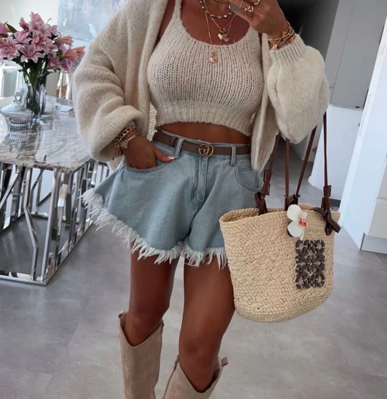 Two piece - cardigan & top