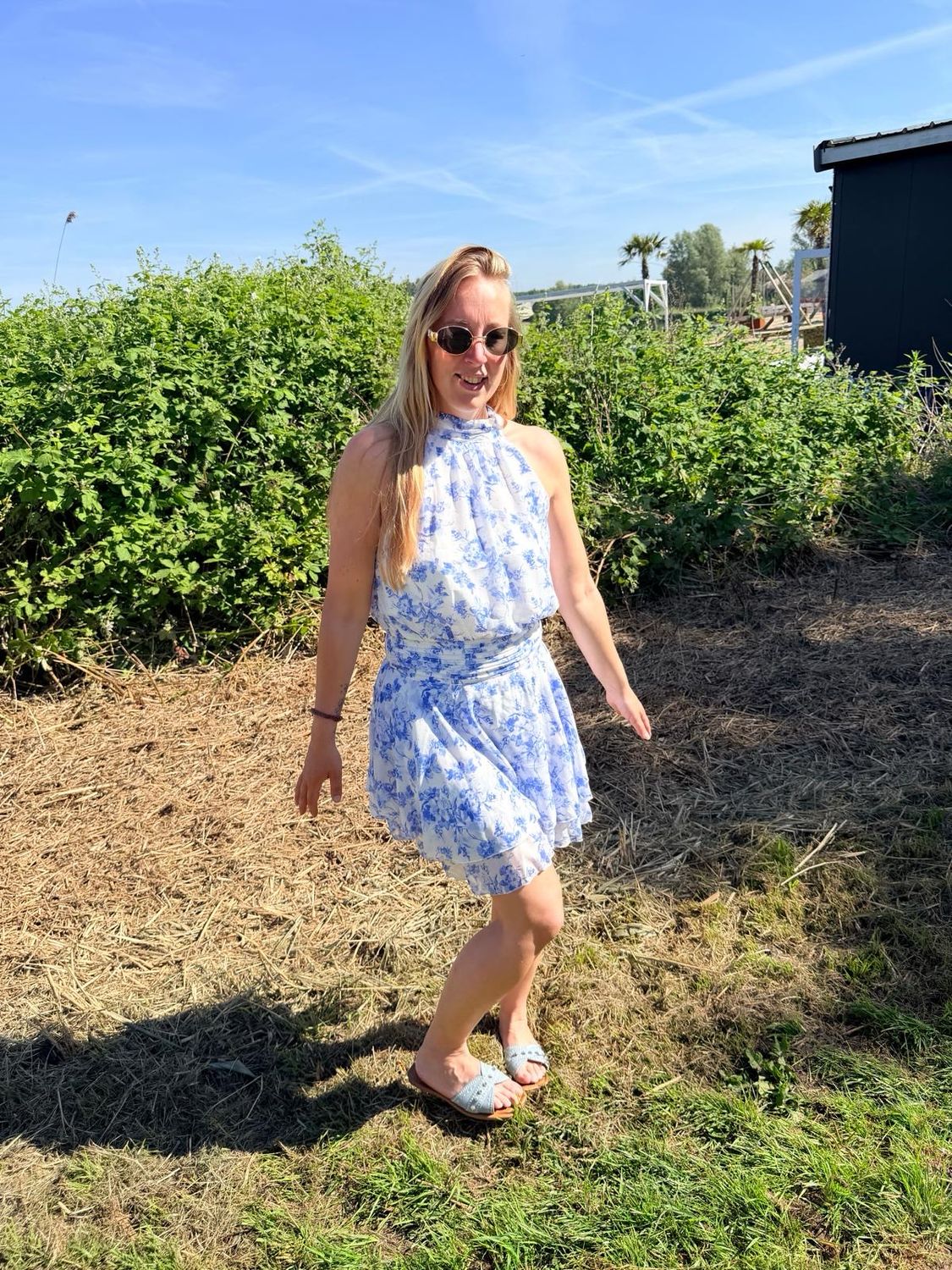 Blue flower dress
