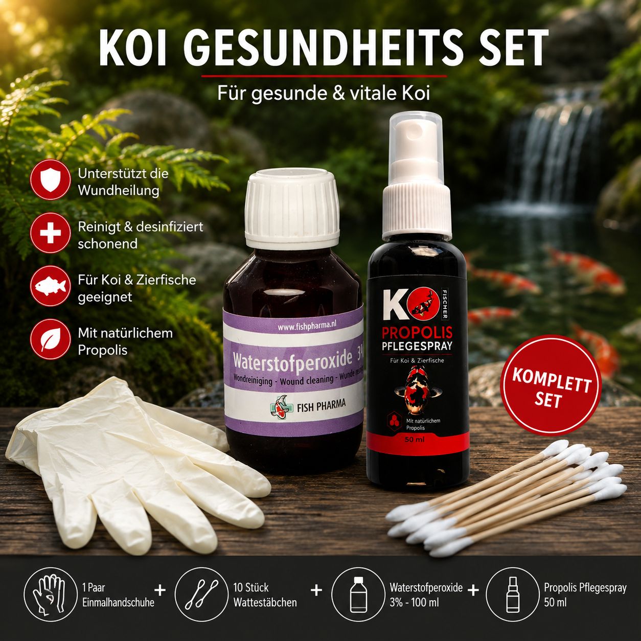 Koi Wundpflege Kombi-Set Koi Wundpflege Kombi-Set