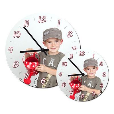 Hartfaser-Wanduhr  rund