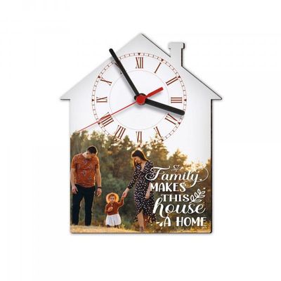 Wanduhr Hausdesign 23 x 19 cm