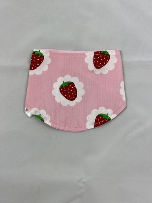 Halstuch rosa mit Erdbeere gr. S Halstuch rosa mit Erdbeere gr. S