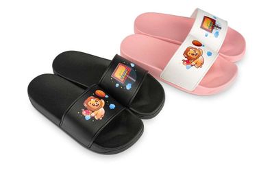 Kinderbadelatschen mit bedruckbarer Lasche Kinderbadelatschen mit bedruckbarer Lasche