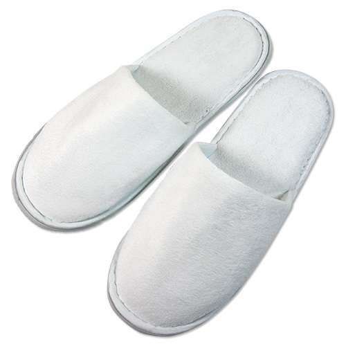 Frottee Slipper mit Kunststoffsohle Frottee Slipper mit Kunststoffsohle