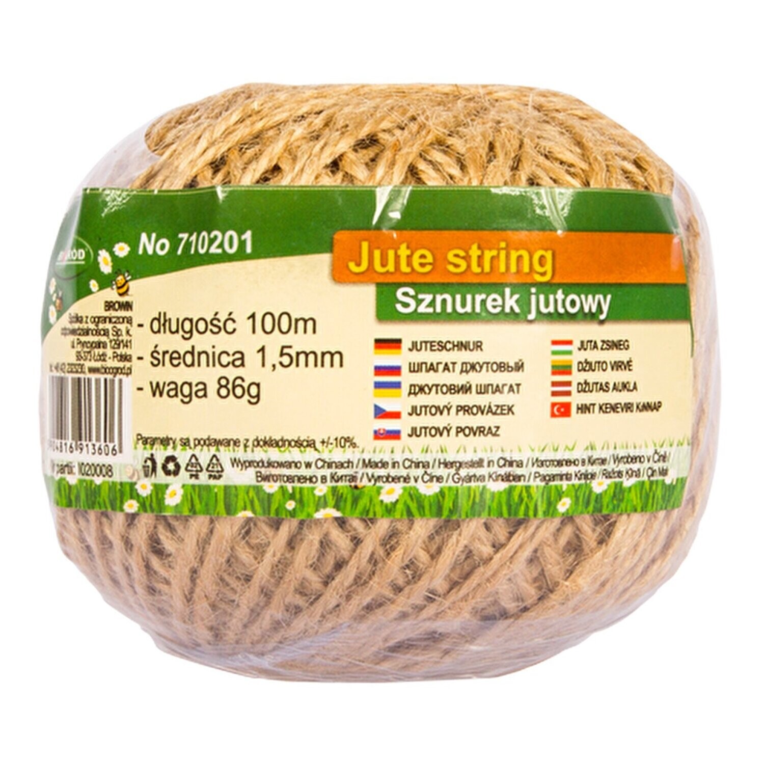 Jute touw 100 meter x 1,5mm