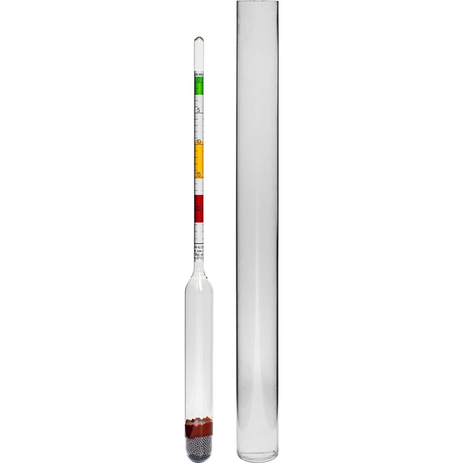 Alcoholmeter met plastic reageerbuis