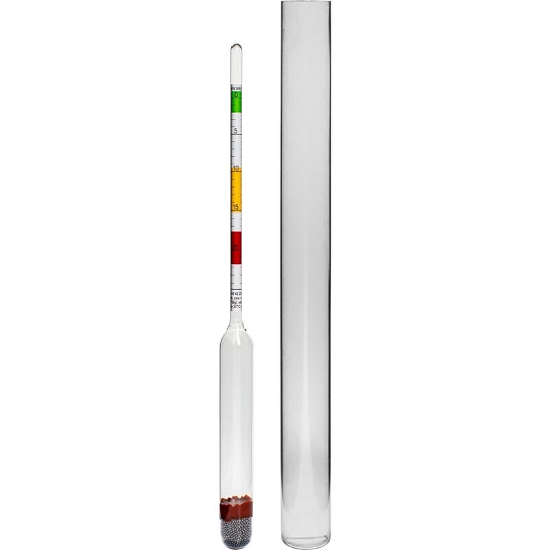 Alcoholmeter met plastic reageerbuis