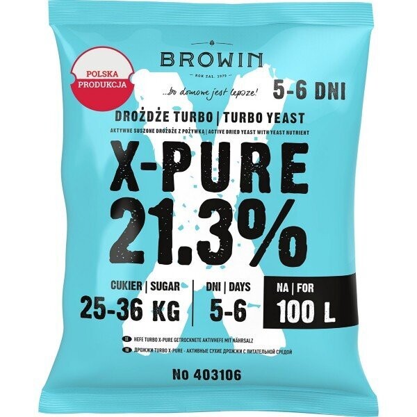 Turbo X-Pure gist tot 21% voor 100 liter