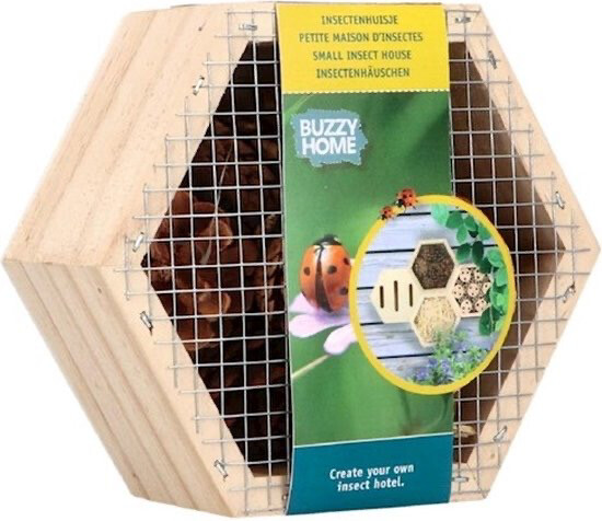 Buzzy Insectenhuis Zeshoekig voor Lieveheersbeestjes