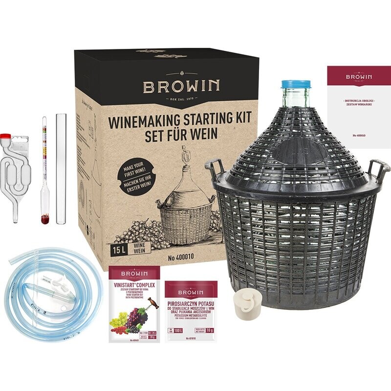 Wijnpakket voor starters 15L  compleet