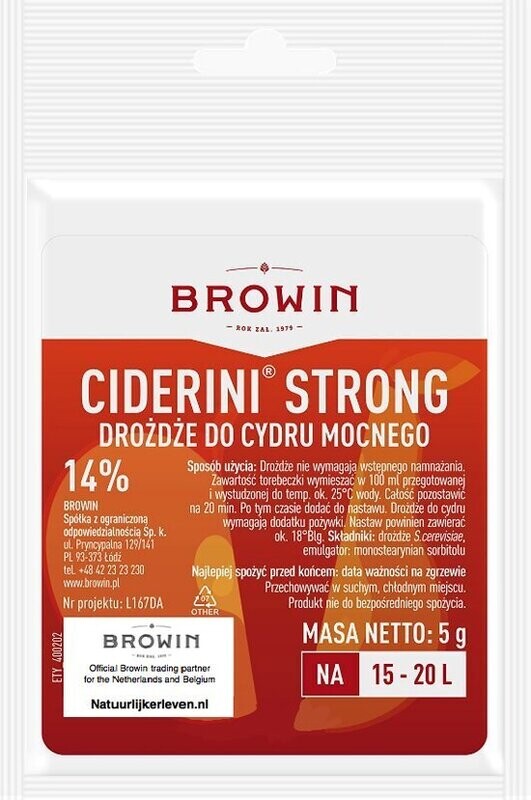 Cidergist sterk tot 14%
