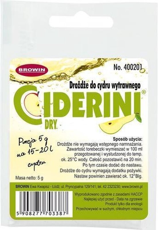 Cidergist voor droge cider