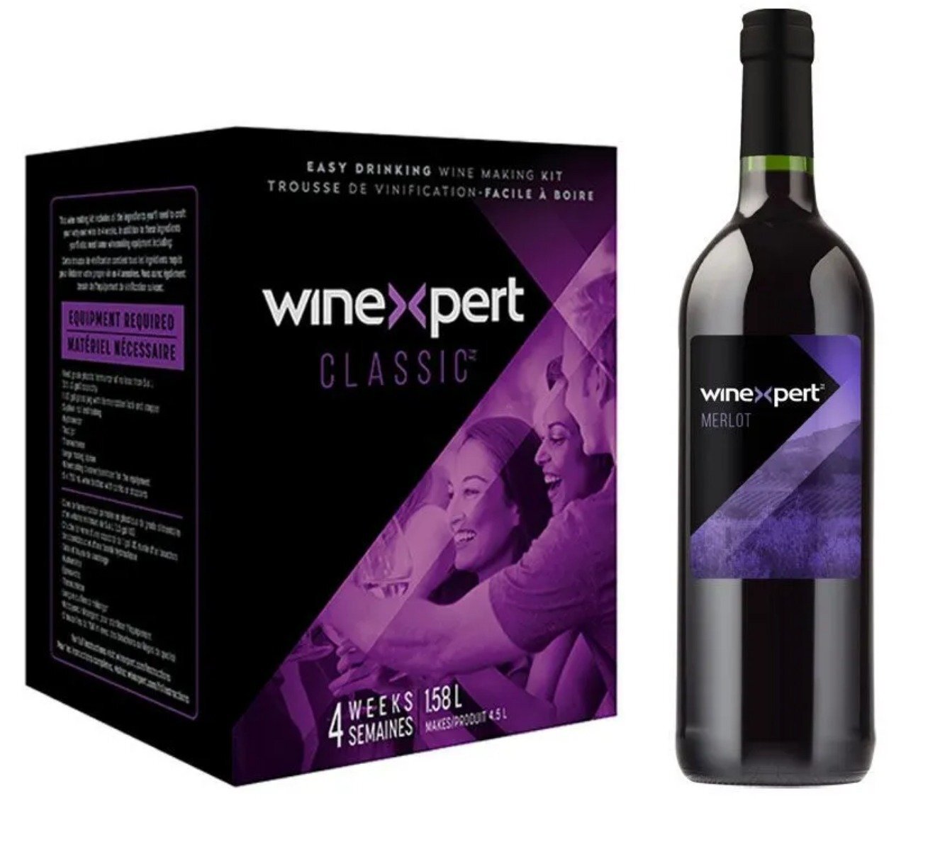 Puurmaken wijnpakket inclusief ingrediënten voor 5l rode wijn en 5l witte  wijn