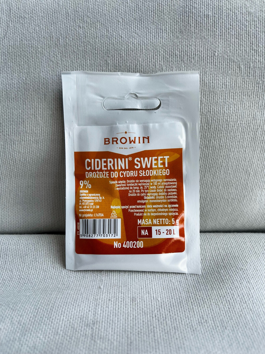 Cidergist zoet 9% (THT 07-2024)