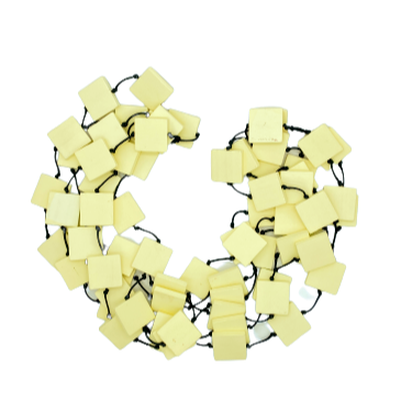 Geometric Block Bead Necklace