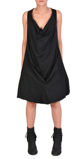 Draped Sleeveless Dress – Effortless Elegance with Contemporary Flow