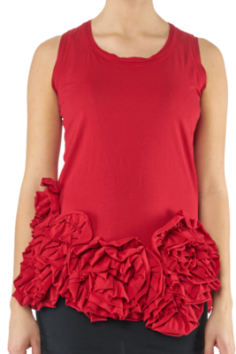 Ruffle Hem Sleeveless Top – Feminine & Flowy Style Ruffle Hem Sleeveless Top – Feminine & Flowy Style