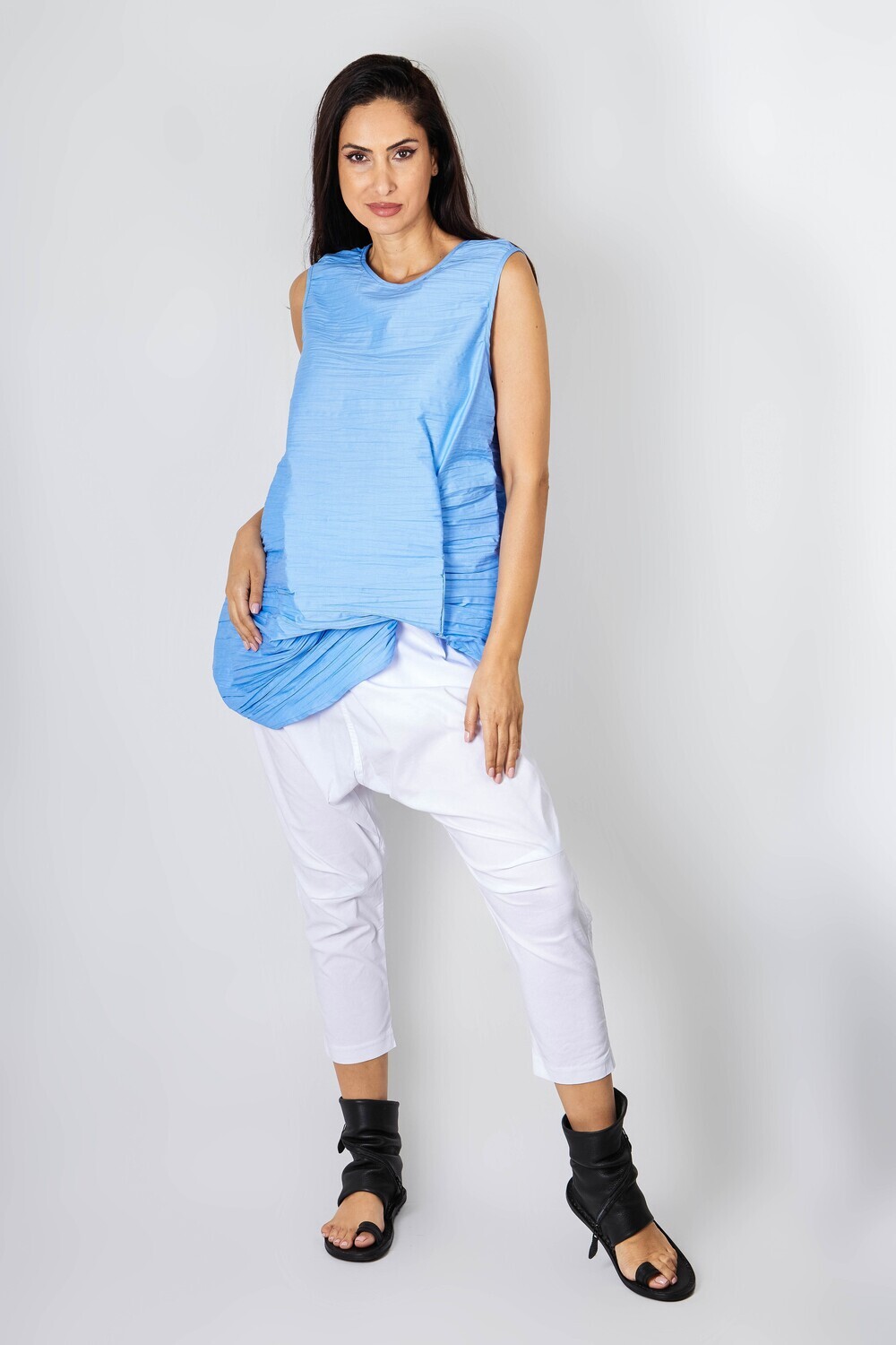 Textured Sleeveless Top – Elevated Minimalism with Depth