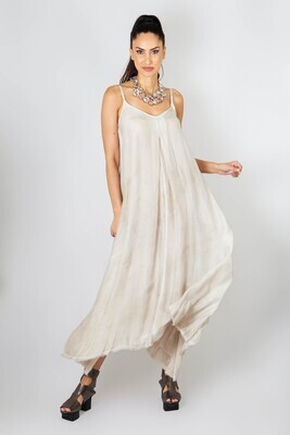 Flowing Satin Midi Dress