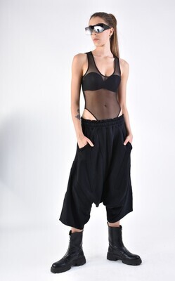 Avant-Garde Drop-Crotch Shorts – Edgy Urban Summer Wear
