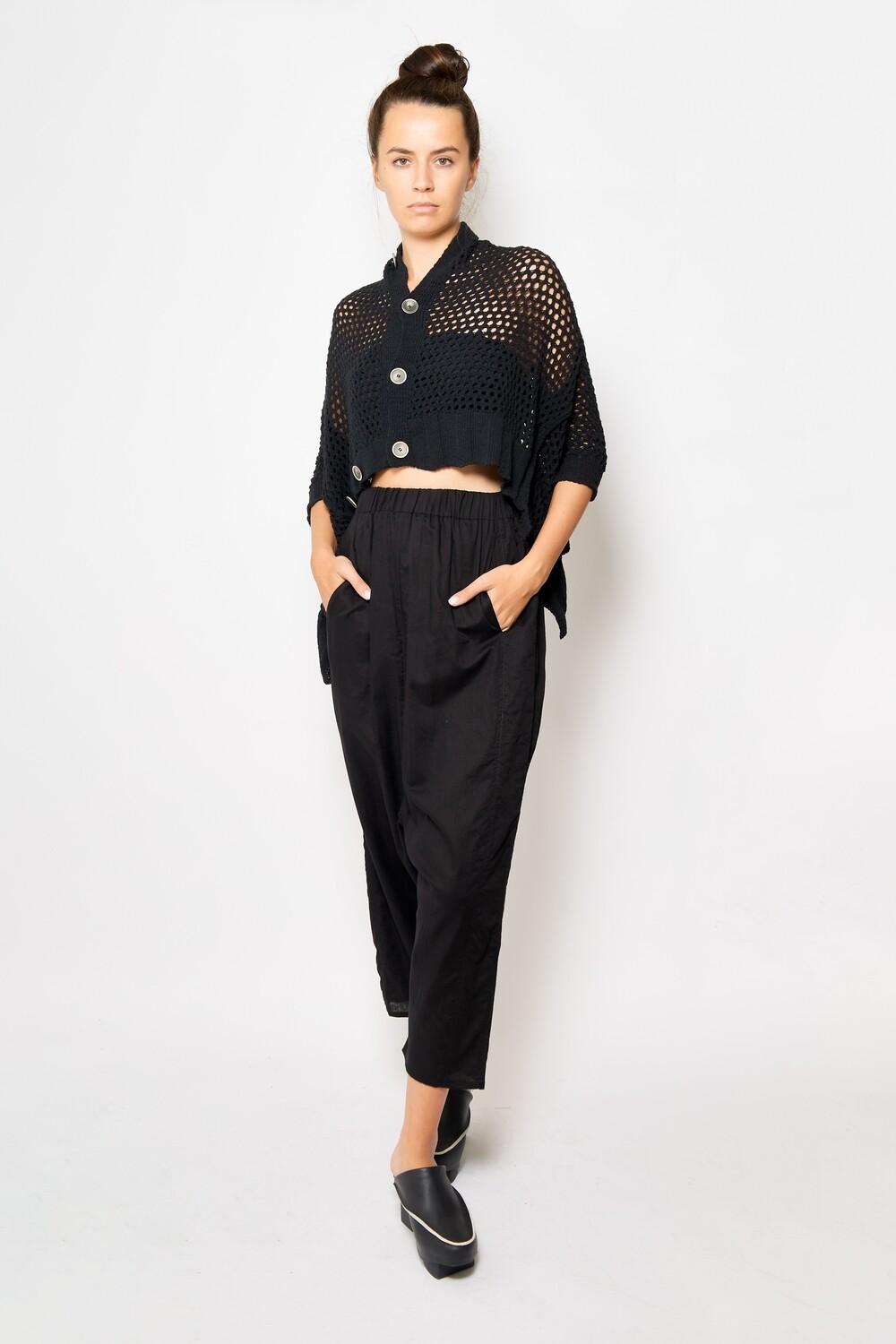 Modular Knitted Button-Up Shrug