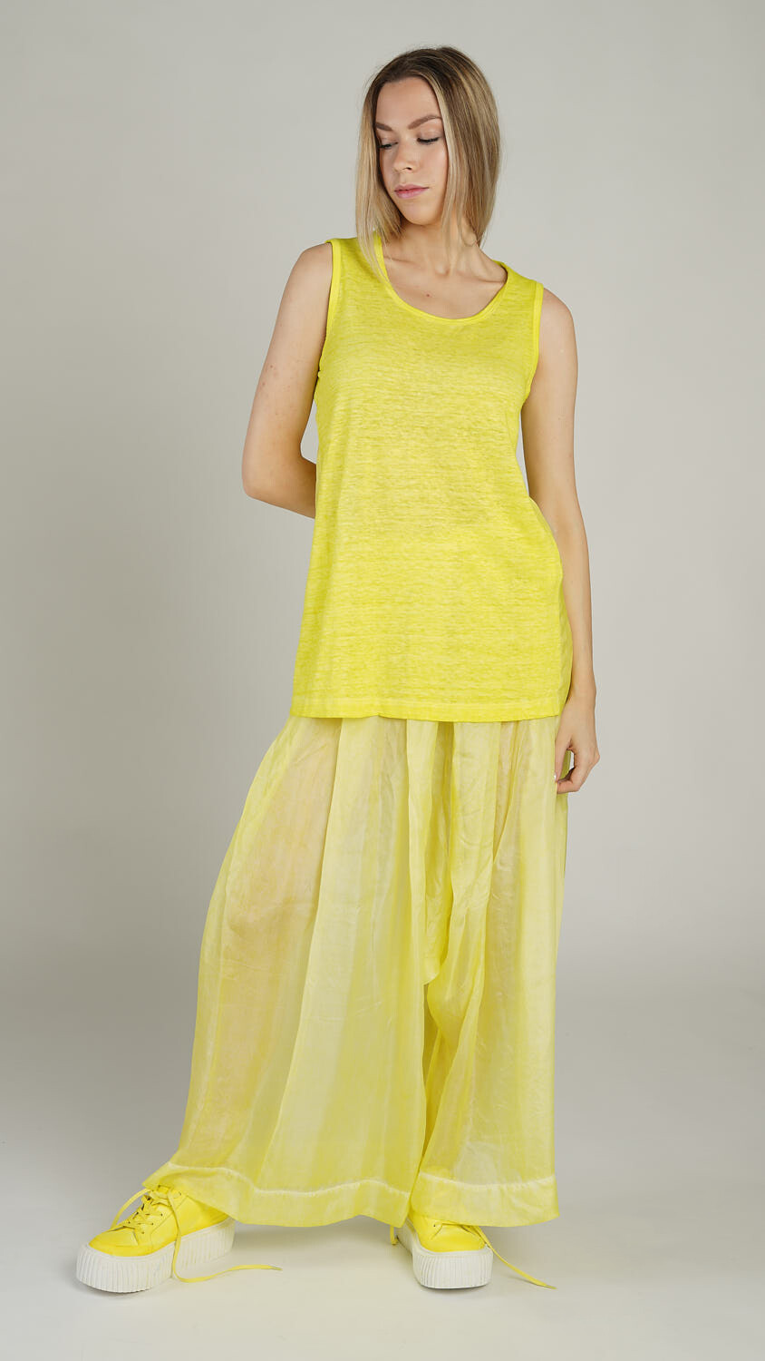 Women’s Lemon Zest Glow Tank Top – Vibrant &amp; Sporty Style