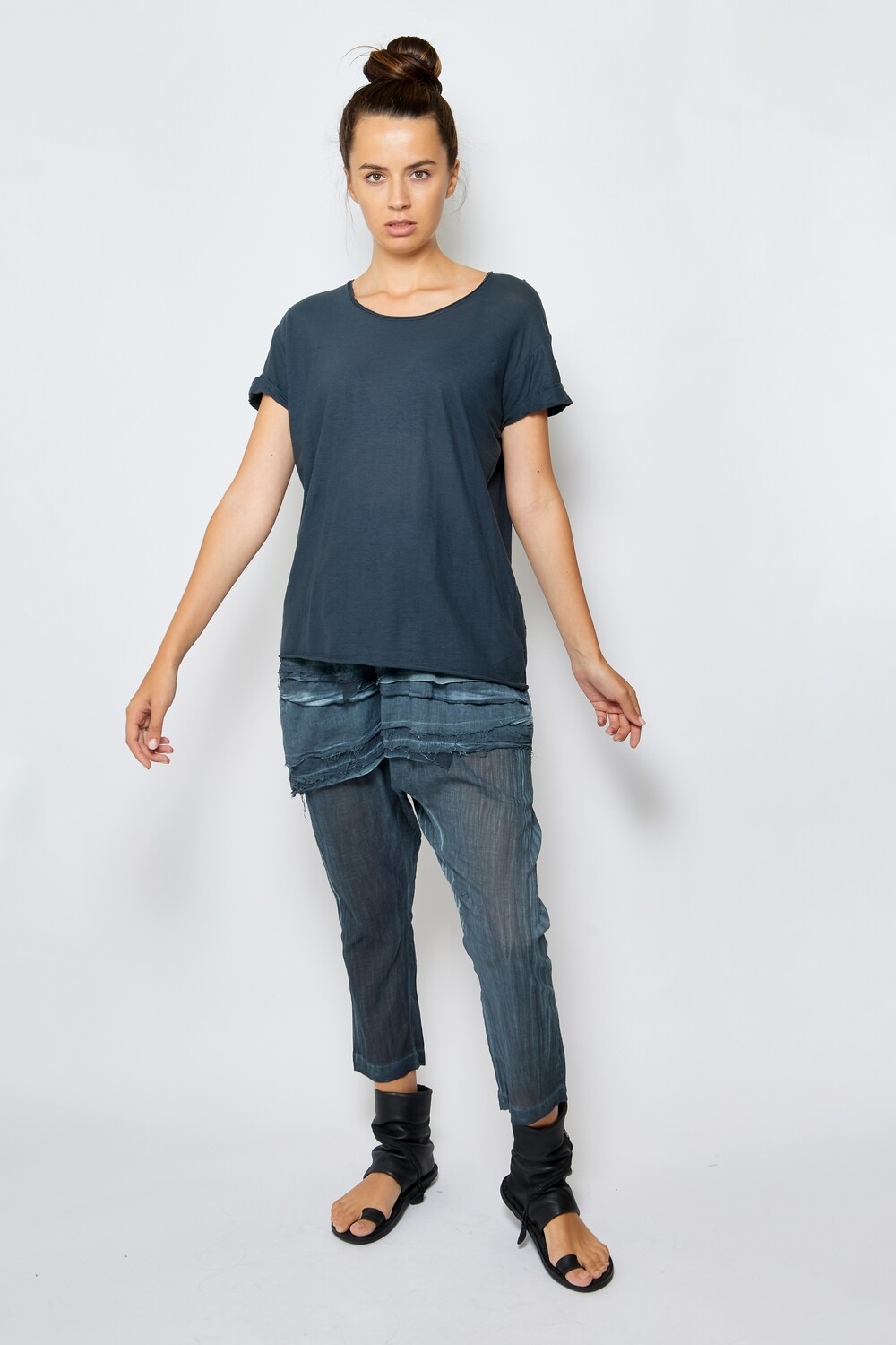 Avant-Garde Layered Drop-Crotch Pants – Bold Urban Statement