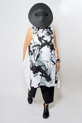 Abstract Art Asymmetrical Tunic