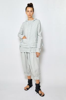Relaxed Fit Wide-Leg Trousers