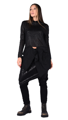 Black Hybrid Harem Pants – Modern Comfort Meets Edge Black Hybrid Harem Pants – Modern Comfort Meets Edge
