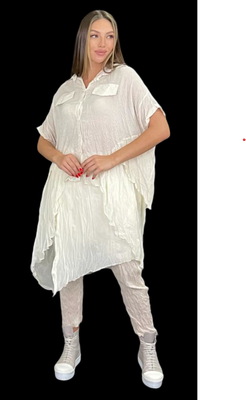 Contemporary  Asymmetrical Layered Pants