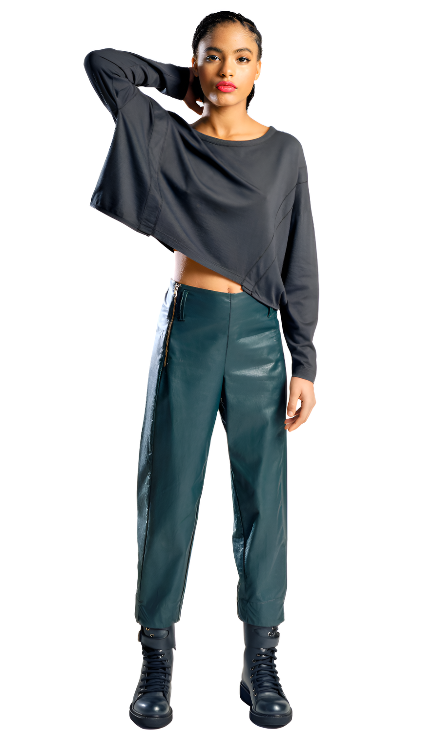 Leather Cropped Pants – Edgy Modern Staple