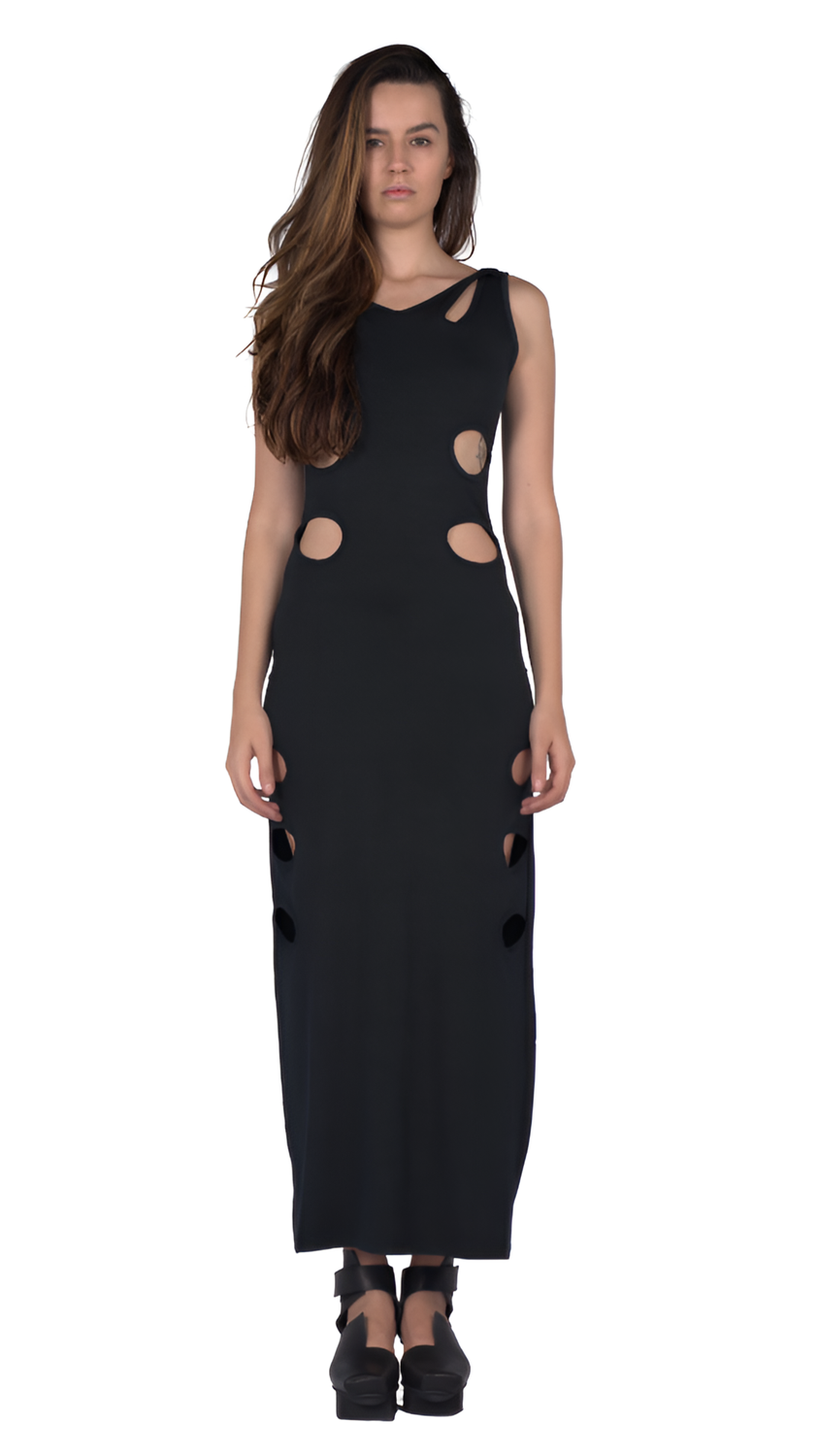 Cutout Maxi Dress – Bold Silhouette with Modern Edge