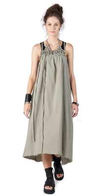 Sage Green Gathered Maxi Dress