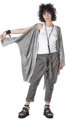 Draped Kimono Cardigan