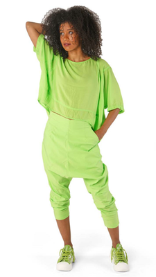 Drop-Crotch Harem Trousers