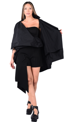 Oversized Draped Poncho