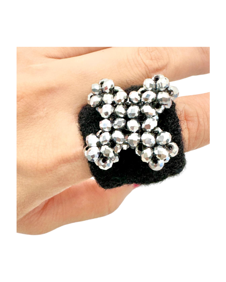 Beaded Cross Statement A S Rings