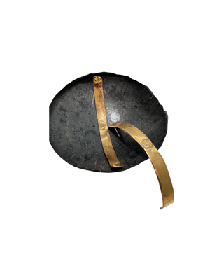 Hammered Brass Hoop Earrings