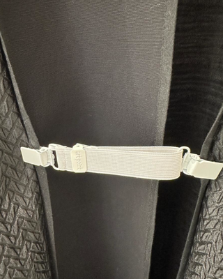 Adjustable White Fabric Clips – Styling Hardware Accessory-LARGE