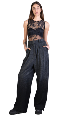 Wide-Leg Ombre Trousers