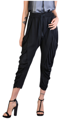 Draped Harem Pants – Fluid Avant-Garde Comfort Draped Harem Pants – Fluid Avant-Garde Comfort