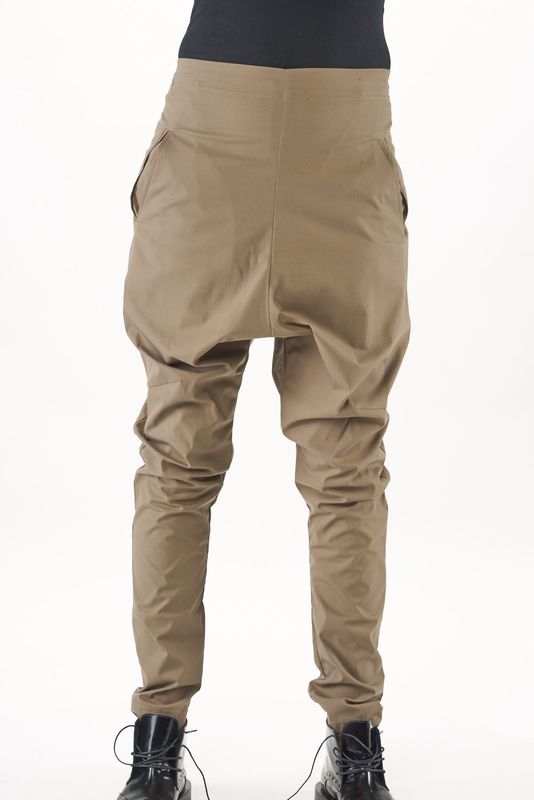 Tapered Drop-Crotch Pants