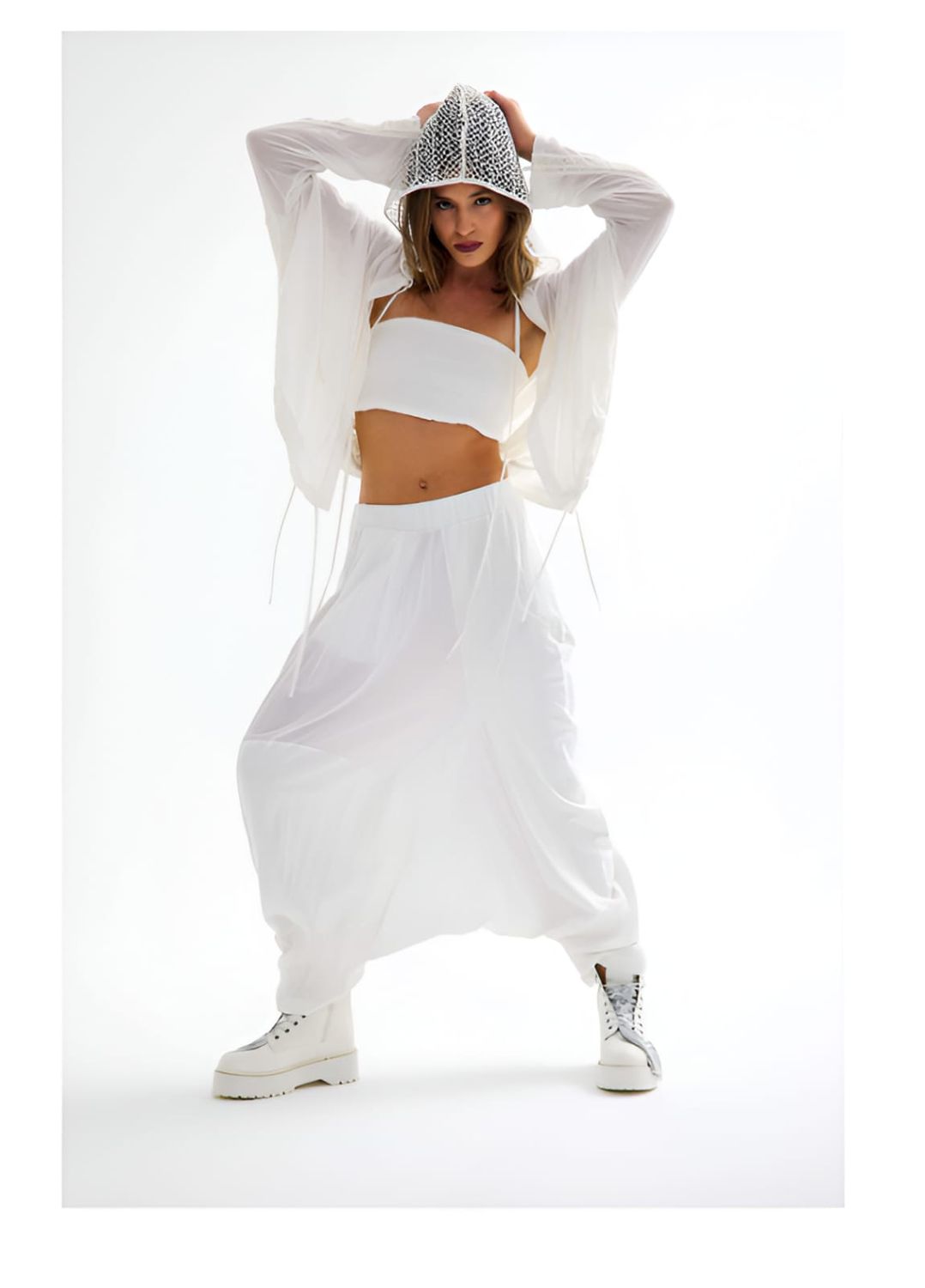 Ethereal Flow Drop-Crotch Pants