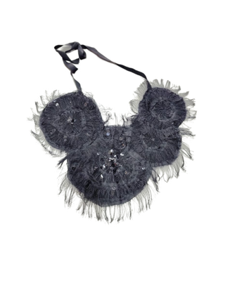 Black Lace Statement Necklace