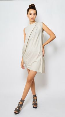Draped Mini Dress – Chic Minimalist Evening Wear Draped Mini Dress – Chic Minimalist Evening Wear