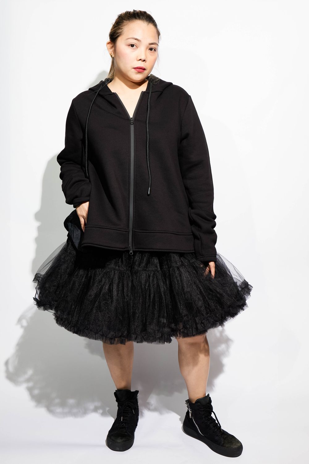 Shimmer Tiered Tulle Mini Skirt
