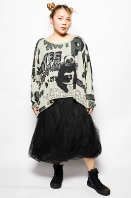 Tulle Midi Skirt